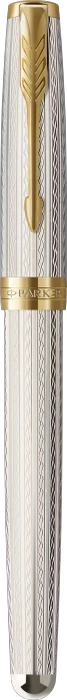 Parker Sonnet silver mistral/gold trim, rechte Hand, fein, Geschenkbox (2119792) – Bild 2 von 7