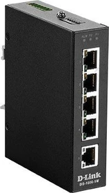 D-Link DIS-100G Industrial Railmount Gigabit Switch, 5x RJ-45 (DIS-100G-5W)