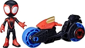 Hasbro Marvel Spidey and His Amazing Friends - Miles Morales mit Motorrad