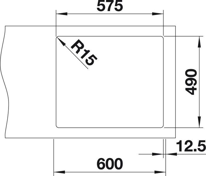 Blanco Andano 340/180-IF/A InFino Einbau Becken rechts mit Ablauffernbedienung edelstahl