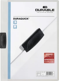 Durable Duraquick Klemmmappe, A4, weiß/transparent