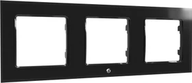 Shelly Wandtaster Rahmen 3-fach schwarz