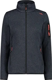 CMP Knit Tech Melange Fleece Jacke titanio/campari (Damen)