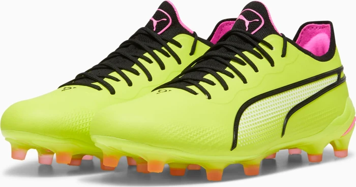 Puma King Ultimate FG/AG electric lime/puma black/poison pink
