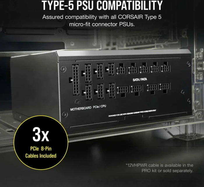 Corsair PSU Cable Kit Type 5 - Starter Kit, weiß/schwarz