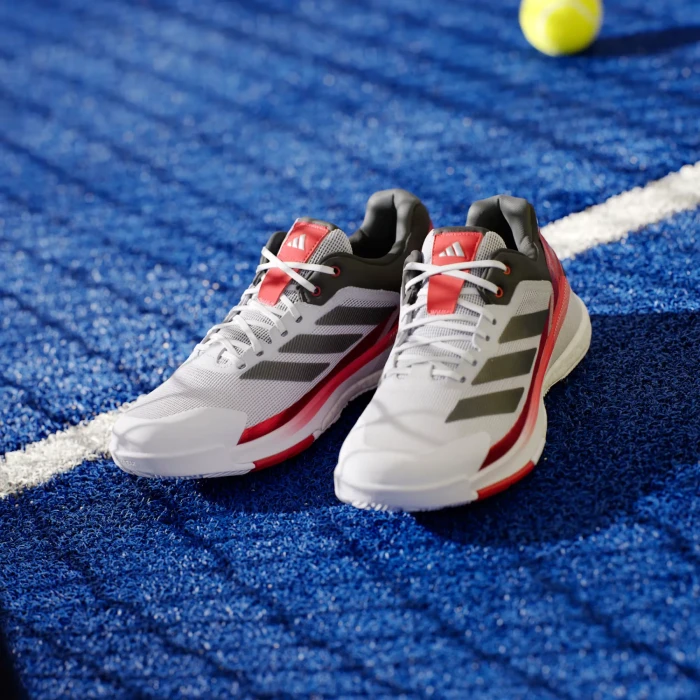 adidas Crazyquick Boost Padel cloud white/core black/lucid red (Herren)