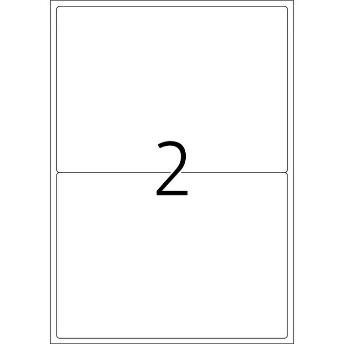 Herma Etiketten Premium, 199.6x143.5mm, weiß, matt, 100 Blatt (200 Etiketten)
