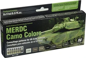 Vallejo Model Air MERDC Camo Colors Farbset, 8-tlg.