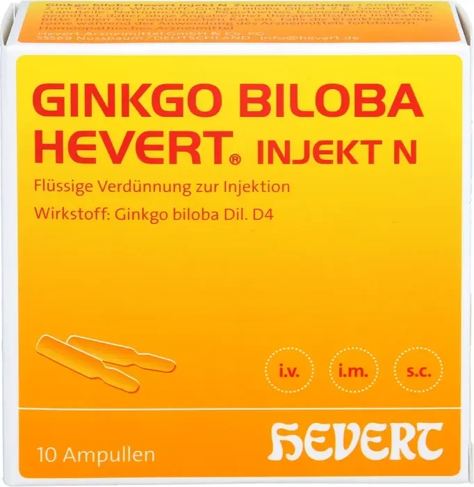 Ginkgo biloba Hevert injekt Ampullen, 10 Stück