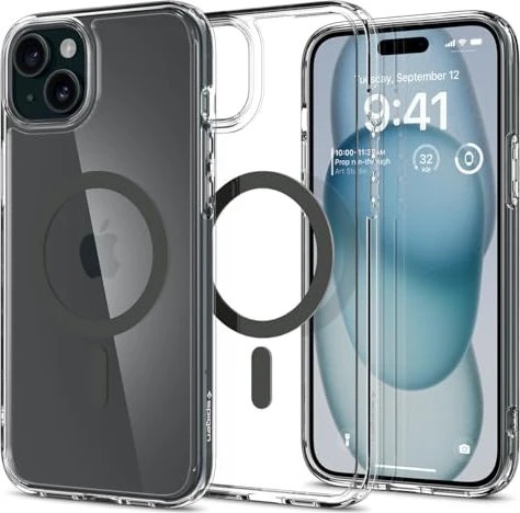 Spigen Ultra Hybrid (MagFit) für Apple iPhone 15 Gunmetal