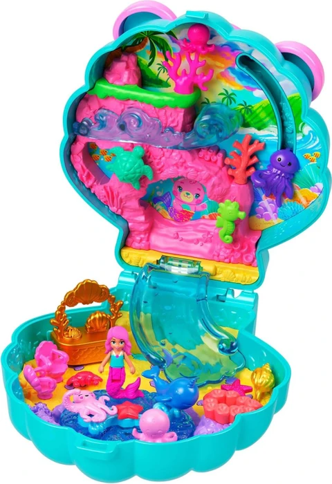 Mattel Polly Pocket - Glitzerinsel Schatulle