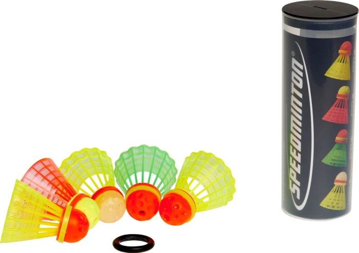 Speedminton Speeder Tubes Badmintonbälle, 6 Stück