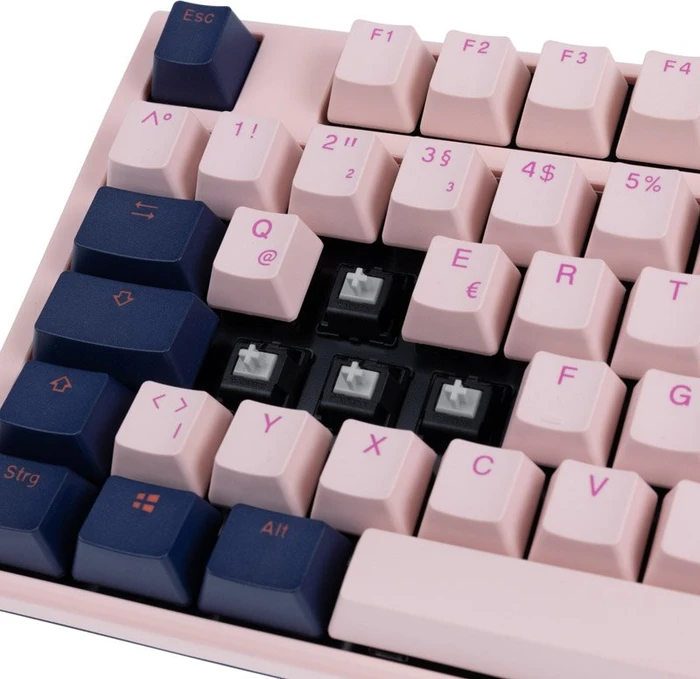 Ducky One 3 Fuji TKL PBT rosa/blau, MX SPEED Silver, USB, DE