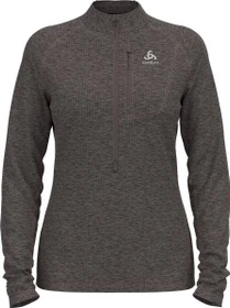 Odlo Tencia Mid Layer Half-Zip Funktionsshirt langarm iron melange (Damen)