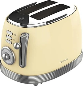 Cecotec 03210 Toast & Taste Vintage 800 Toaster gelb