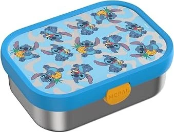 Mepal Campus Edelstahl Bento Brotdose mit Gabel Stitch