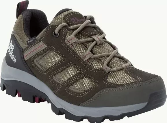 Jack Wolfskin Vojo 3 Texapore Low khaki/burgundry (Damen)