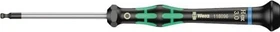 Wera Kraftform Micro 2052 Elektroniker Innensechskant Schraubendreher, 3x60mm