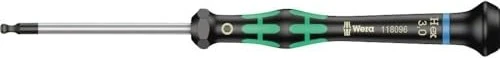 Wera Kraftform Micro 2052 Elektroniker Innensechskant Schraubendreher, 3x60mm
