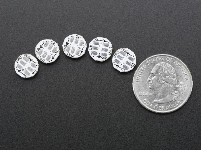 Adafruit RGB NeoPixel Mini PCB, 5 Stück