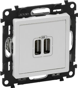 Legrand Valena Life USB-Ladedose 2400mA, ultraweiß