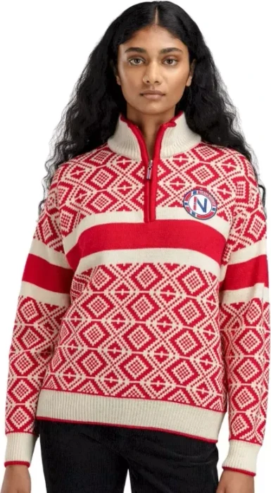 Dale of Norway Team Norway Cortina Strickpullover raspberry/off white (Damen)