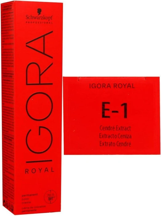Schwarzkopf Igora Royal Haarfarbe E-1 cendré extrakt, 60ml