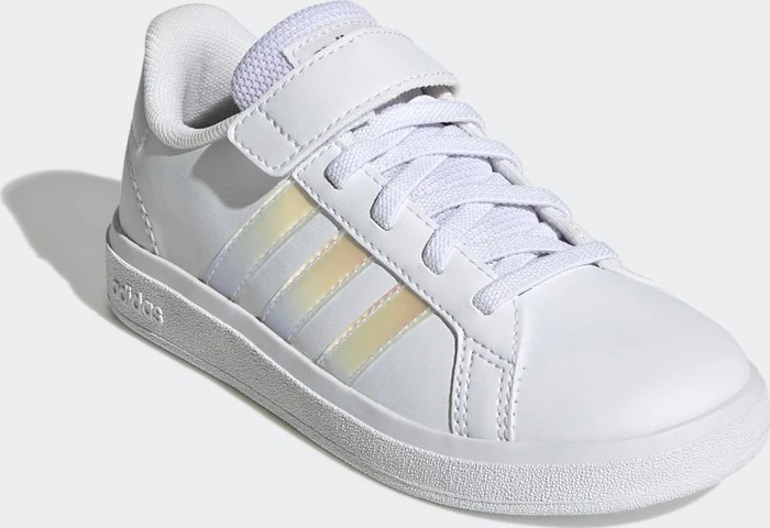 adidas Grand Court Lifestyle Court Elastic Lace and Top Strap cloud white/iridescent (Junior)