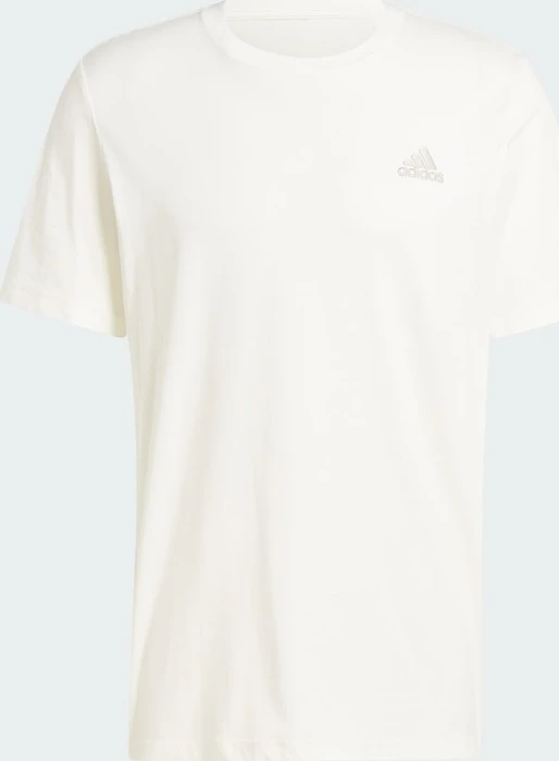 adidas Essentials Single Jersey Embroidered Small Logo T-Shirt kurzarm off white (Herren)