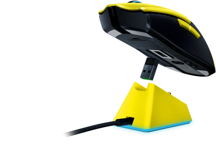 Razer Viper Ultimate mit Ladestation, Cyberpunk 2077 Edition, USB