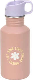 Lässig Edelstahl Trinkflasche 500ml pattern party pink