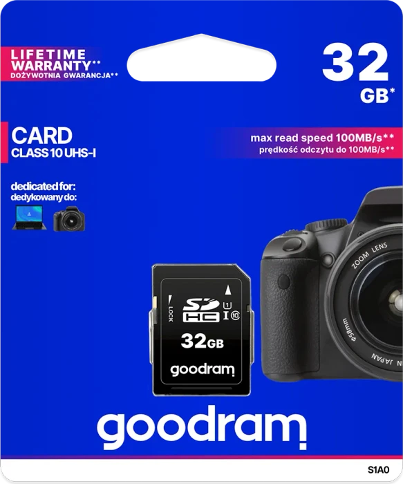 goodram S1A0 R100 32GB, UHS-I, Class 10