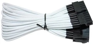 NZXT 24-Pin ATX Verlängerung 25cm, sleeved weiß