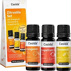 Casida Zitrusöle Duftöl-Variation, 30ml (3x 10ml)