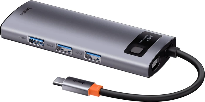 Baseus Metal Gleam 5-in-1 Hub, USB-C 3.0 [Stecker]