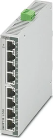Phoenix Contact FL 1000 Industrial Railmount Switch 1001-8POE-GT, 9x RJ-45, 120W PoE+ (1102079)