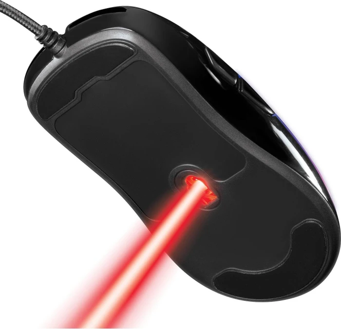 Deltaco RGB Gaming Mouse, schwarz glänzend, USB