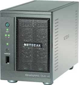 Netgear ReadyNAS Duo RND2000, 256MB RAM, 1x RJ-45 1000Base-T, 3x USB-A 3.0
