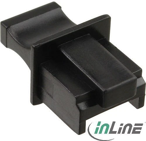 InLine Staubschutz für RJ-45, 100 Stück, schwarz