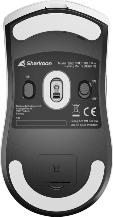 Sharkoon Fireglider One weiß, USB