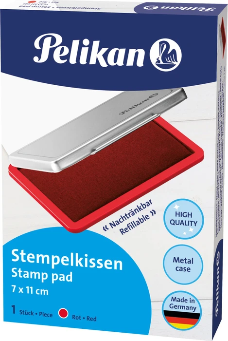 Pelikan Steki 2 Metallstempelkissen, 70x110mm, rot