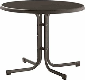 Sieger Boulevard mecalit-Pro Klapptisch 86cm eisengrau/schieferdekor anthrazit