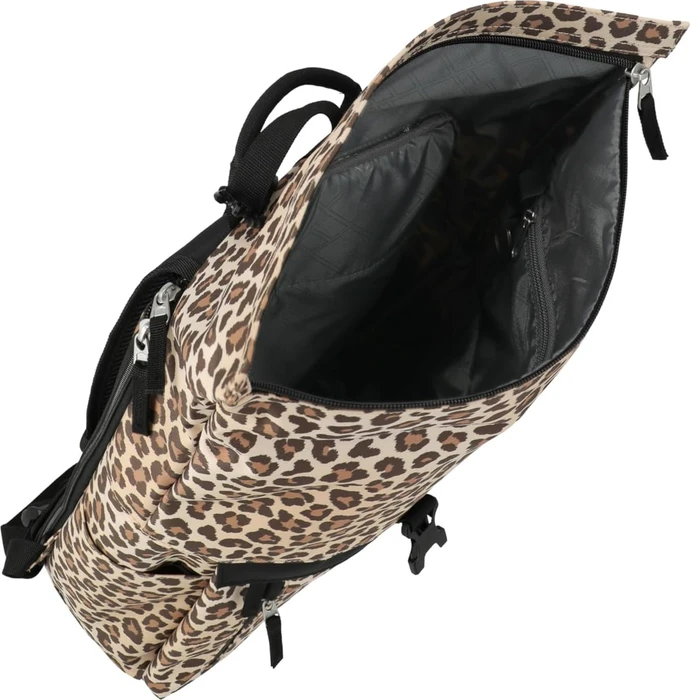 Travelite Basics Rollup Laptoprucksack, 15.6", Leopard