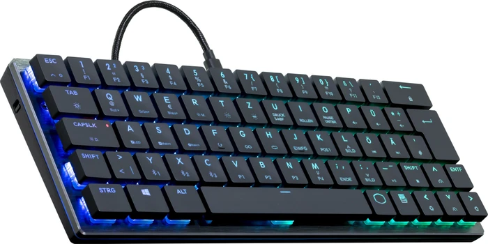 Cooler Master SK621 Tenkeyless, LEDs RGB, MX LOW PROFILE RGB RED, USB/Bluetooth, DE