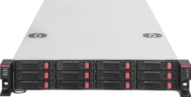SilverStone RM22-312, Rackmount Storage, grau/schwarz, 2HE