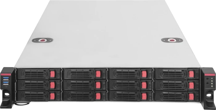 SilverStone RM22-312, Rackmount Storage, grau/schwarz, 2HE
