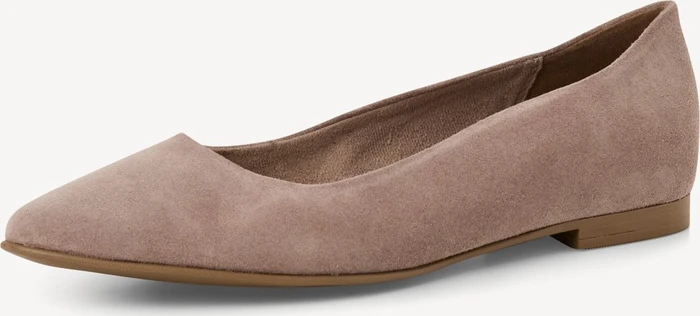 Tamaris Leder Ballerina taupe (Damen)