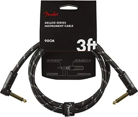 Fender Deluxe Series Instrument Cable Black Tweed 90cm