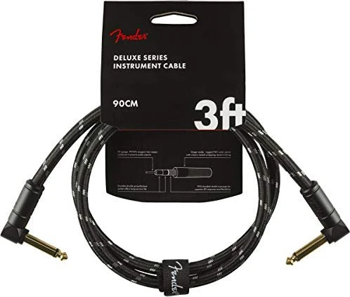 Fender Deluxe Series Instrument Cable Black Tweed 90cm