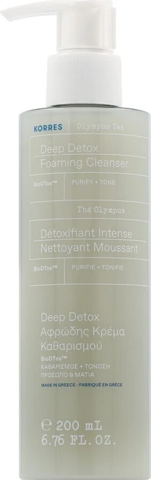 Korres Olympus Tea Detox-Reinigungscreme für das Gesicht, 200ml